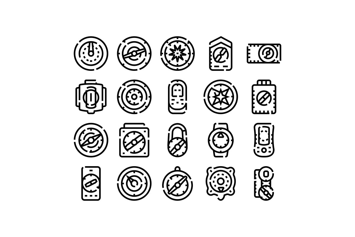 Compasses and navigation icons, an Object Graphic by pikepicture (Photo 1 of 3)