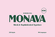Monava - Sophisticated Typeface, a Sans Serif Font by HipFonts (Thumbnail 1 of 10)