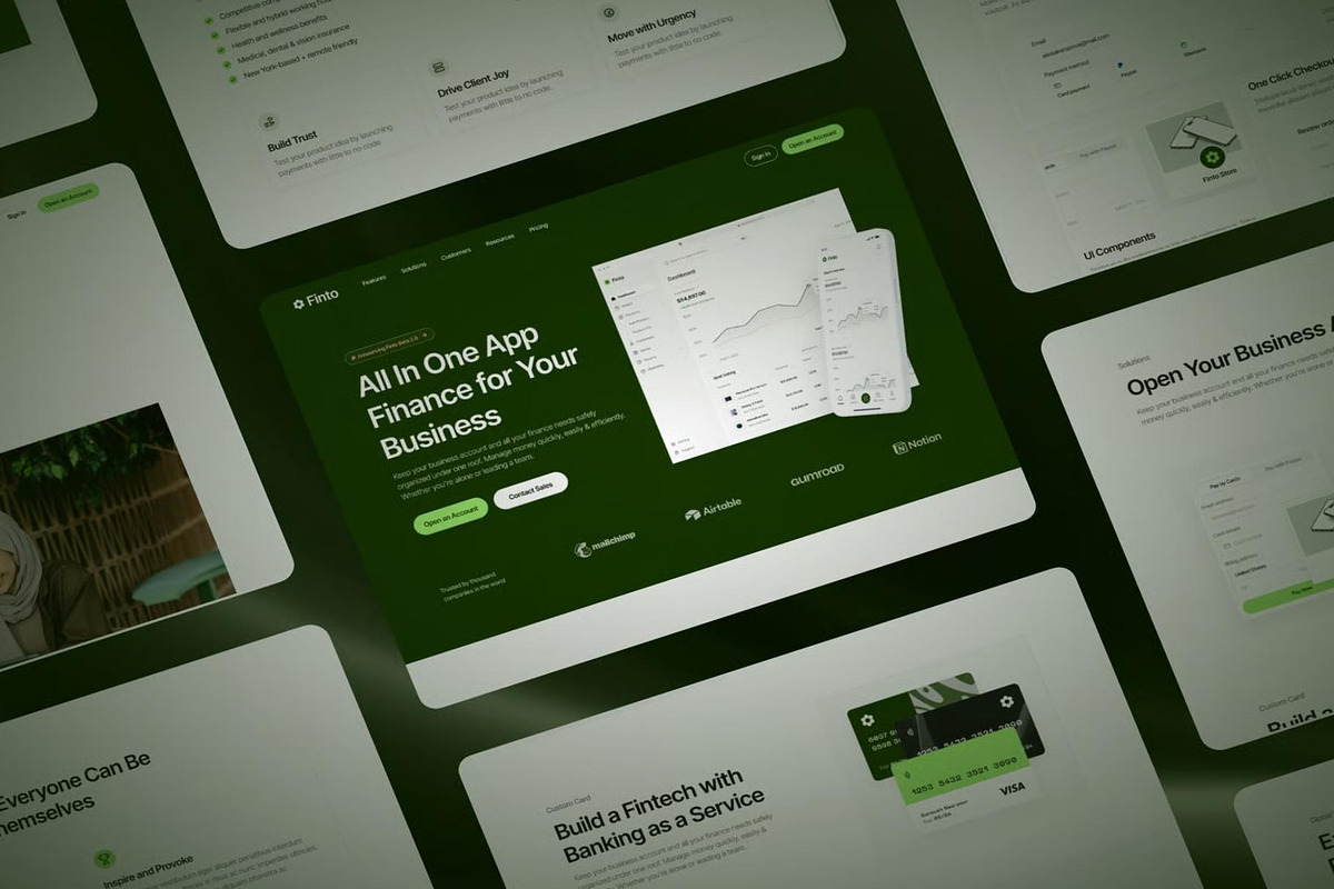 Finto Finance WebsiteFramer Template, an UI Kit Template by Lumina_ui_ux202 (Photo 7 of 8)