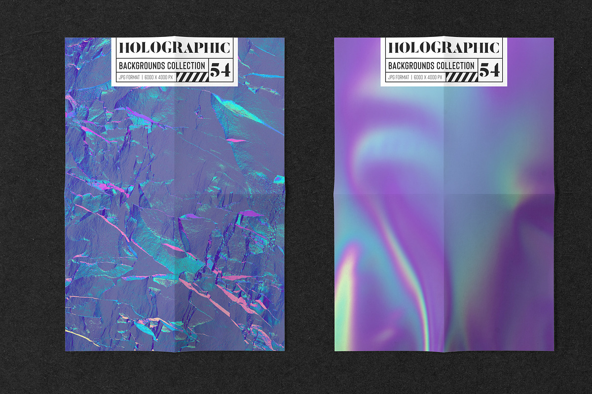 Holographic Backgrounds Collection, a Texture Graphic by MiksKS (Photo 6 of 12)