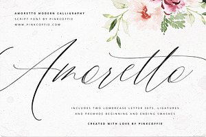 Amoretto Modern Calligraphy Script