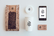 Coffee Branding Mock-up, a Cups & Container Mockup by Freeman Studio (Thumbnail 11 of 16)