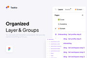 Taskio - Task Management UI KIT, an UI Kit Template by cansaasstudio (Thumbnail 3 of 6)