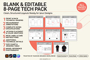 Boxy Oversized T-shirt Tech Pack, a Graphic by S.i. Graphics (Thumbnail 2 of 4)