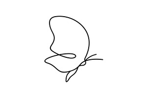 Butterfly outline