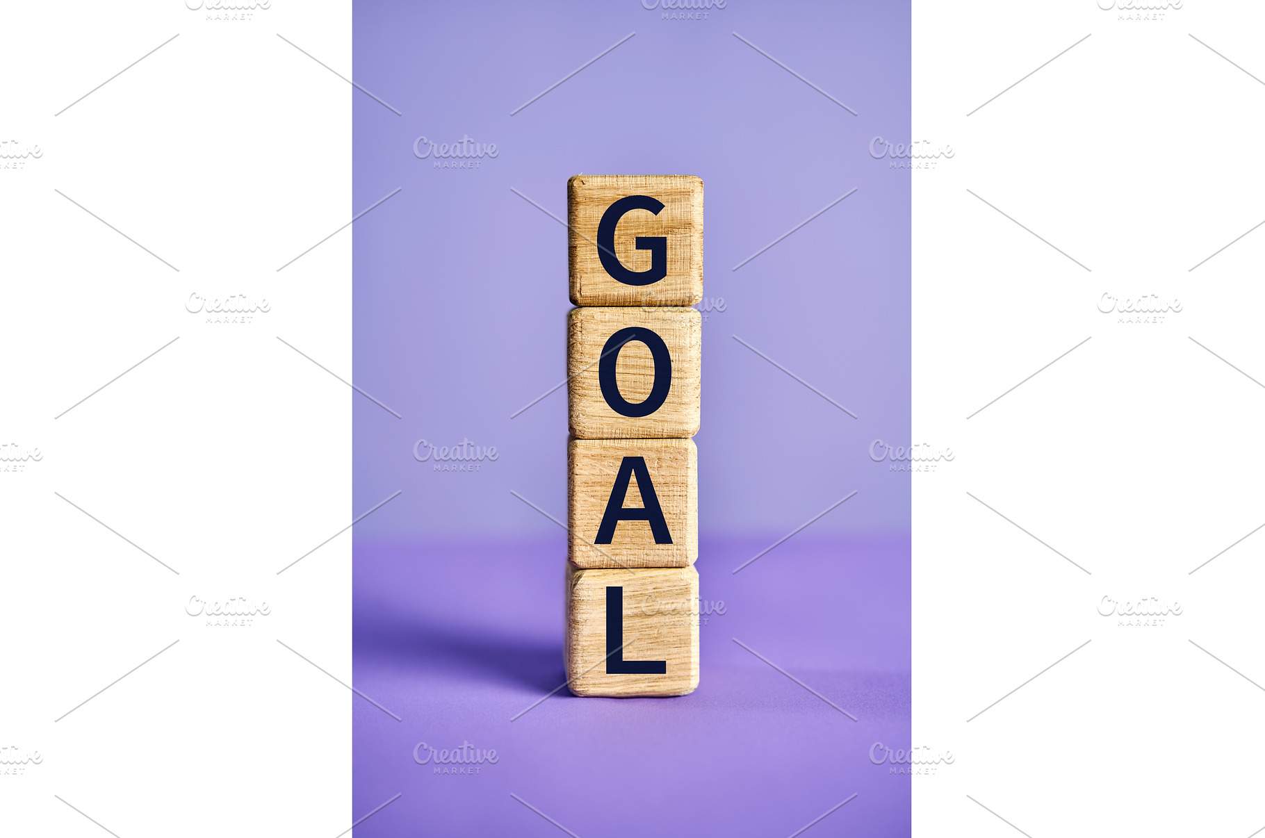 The word GOAL on wooden blocks over, a Business Photo by Gladkov photography