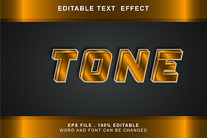 Tone Text Effect Editable