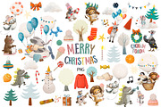 Cute Christmas Animals, an Animal Illustration by TanyaSchuka (Thumbnail 14 of 15)