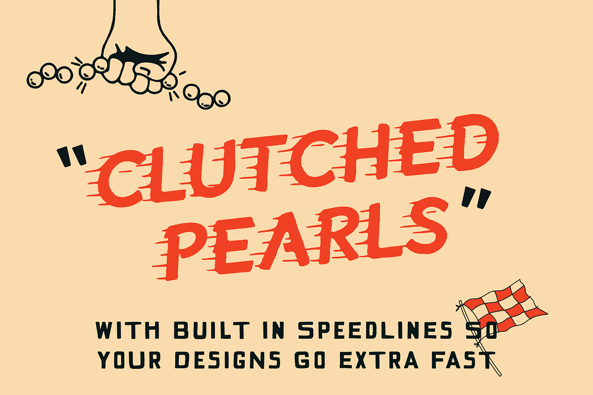 Clutched Pearls | Hand Drawn Font, a Handwritten Font by Off The Rack © (Photo 1 of 6)