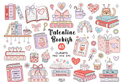 Valentine Bookish Clipart, an Education Illustration by JulzaArt (Thumbnail 1 of 7)
