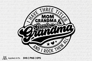 Great Grandma SVG, Mother's Day SVG, an Object Graphic by Applied Arts