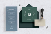 Floral Wedding Invitation Suite, an Invitation Template by Azka Creative (Thumbnail 2 of 4)