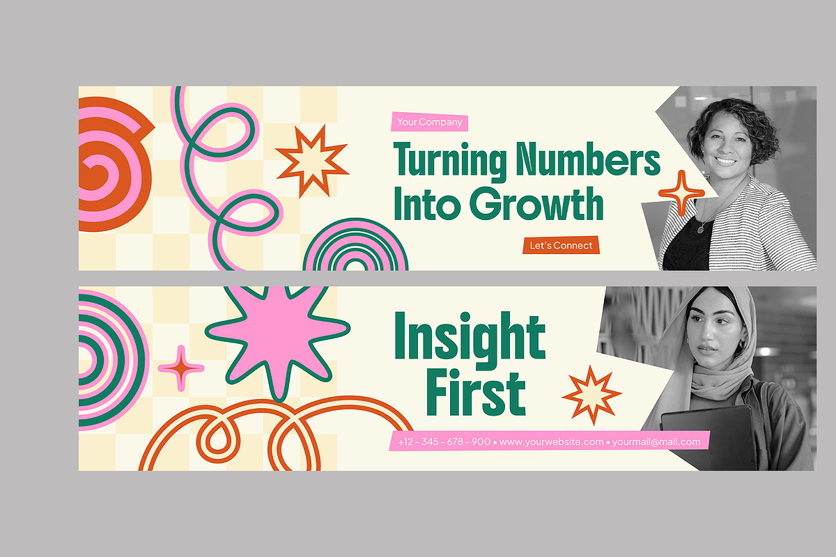 Creative Colorful Linkedin Banner, a Social Media Template by Neermana (Photo 4 of 4)
