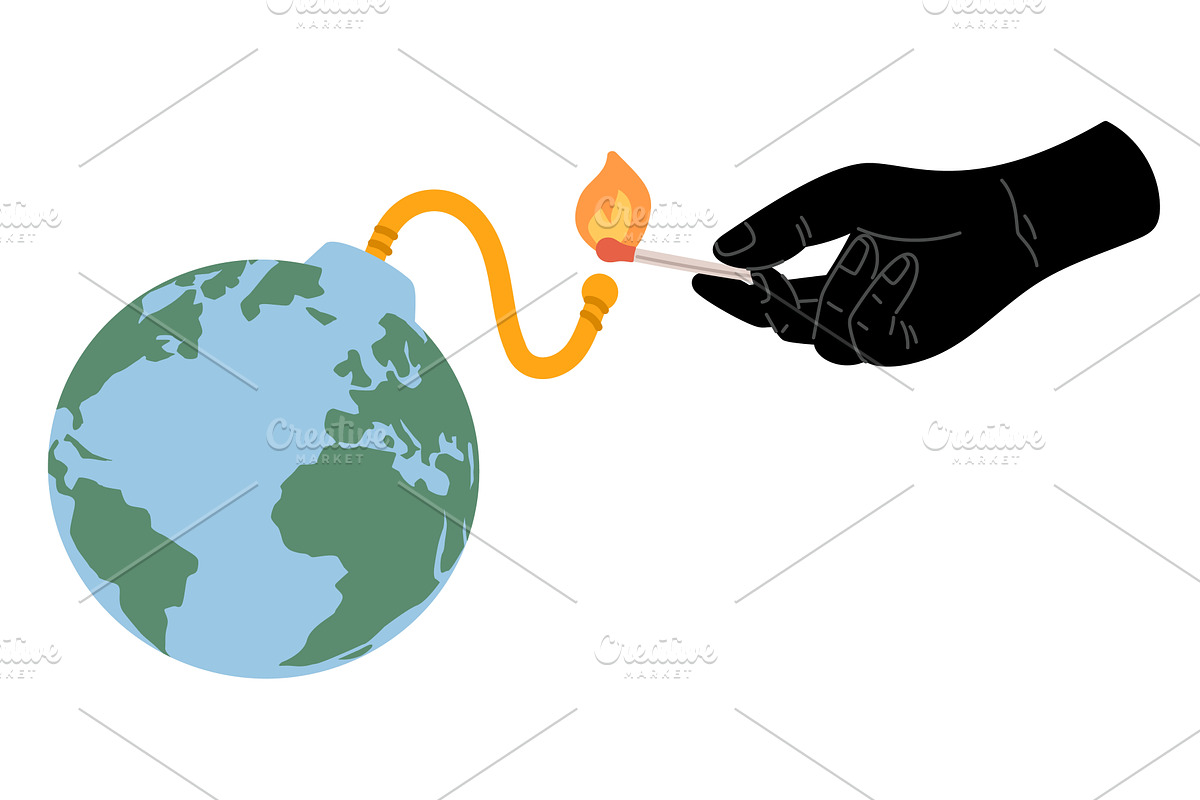 Secret black hand lights cord of, an Object Illustration by Vectorbuum