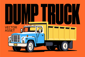 Dump Truck Vector Illustration
