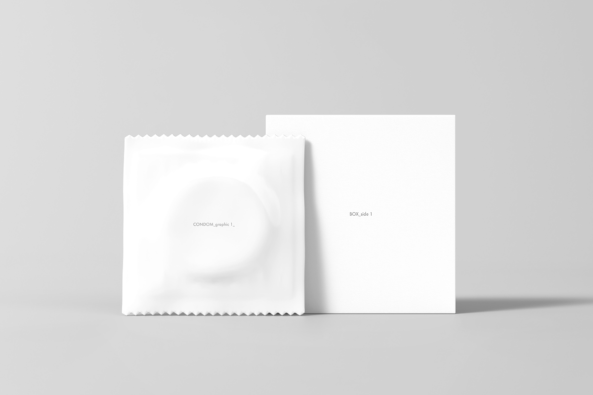 Condom Mock-up, a Packaging Mockup by BLISS DESIGN (Photo 5 of 5)