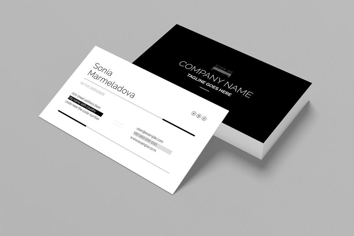 Minimal Corporate Business Card, a Business Card Template by MightyDesign (Photo 2 of 6)