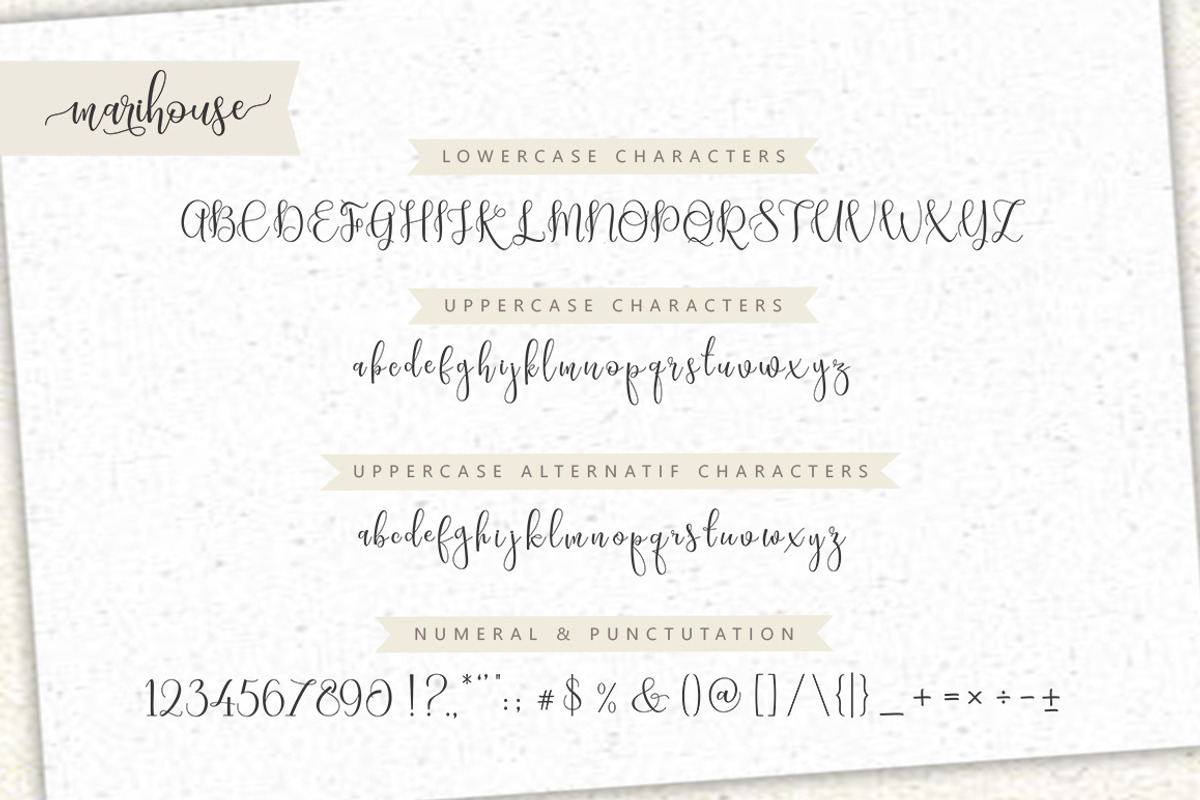 SALE! Marihouse Script, a Script Font by Lettersams (Photo 9 of 10)