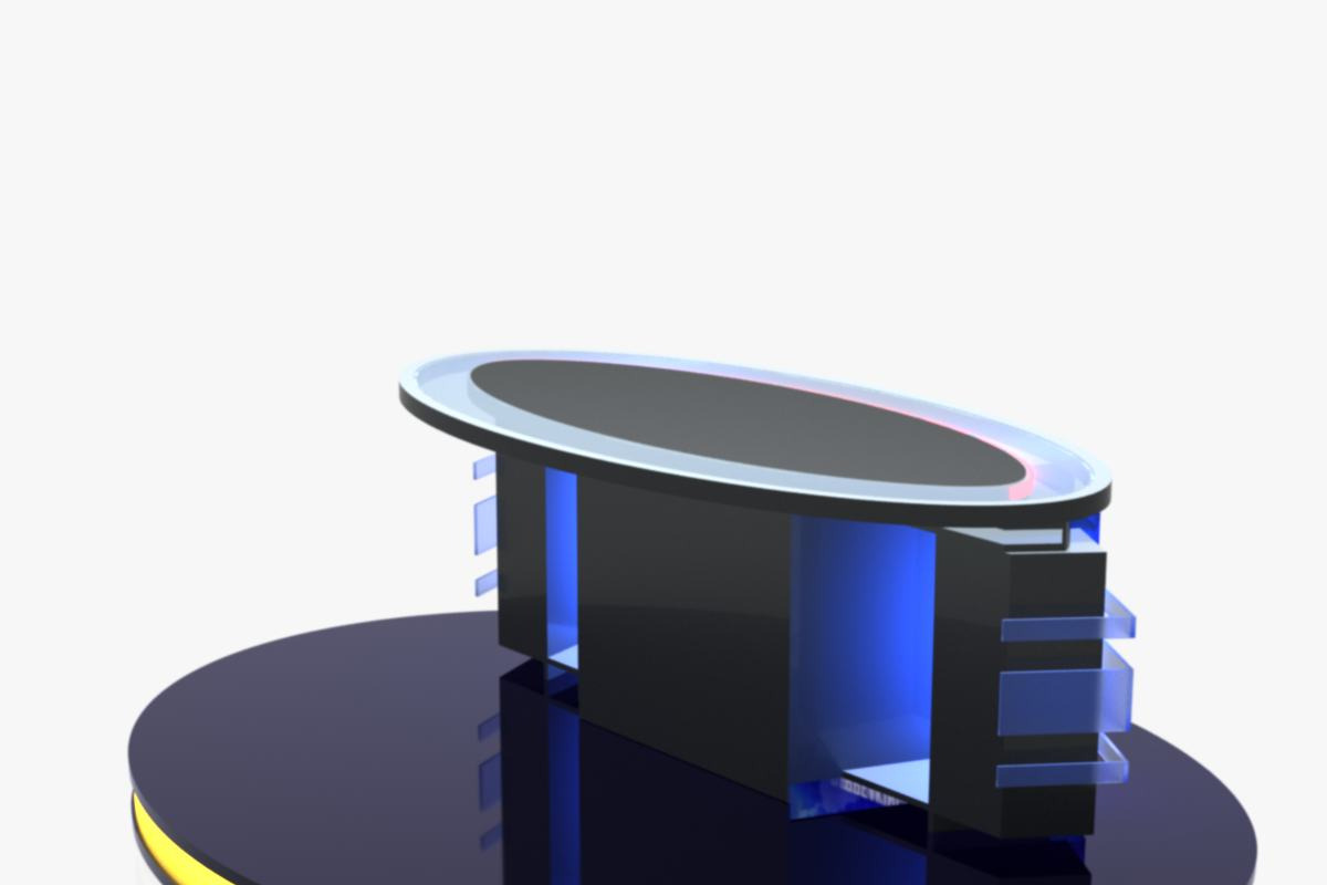 TV Studio News Desk 12, an Architecture 3D Model by akerStudio (Photo 10 of 28)