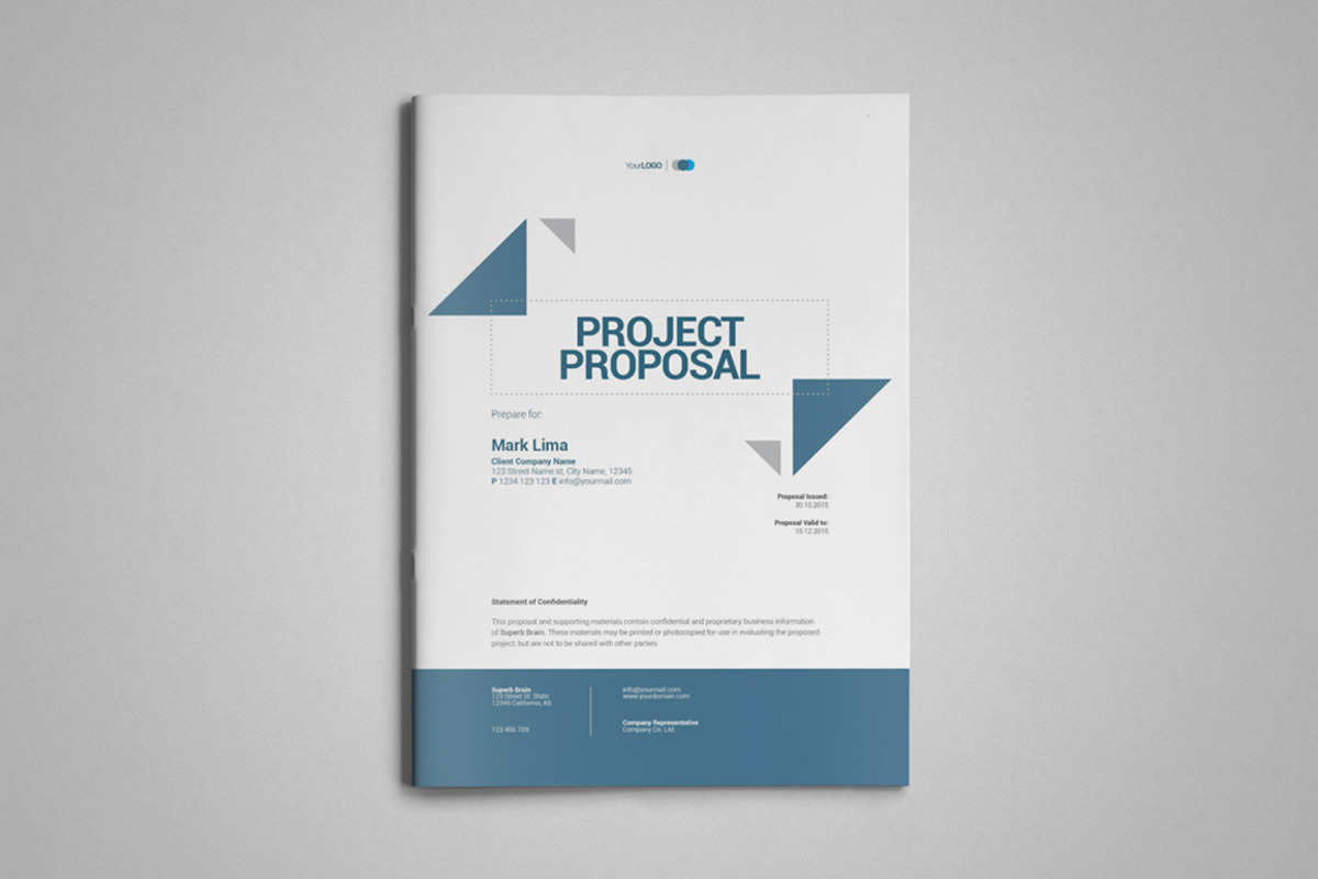 A4 Project Proposal Template, a Brochure Template by Thirtypath Studio (Photo 1 of 5)
