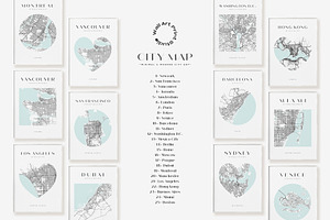 City Map Art Bundle