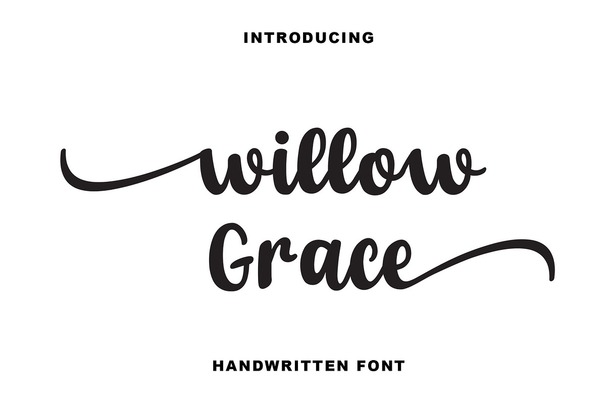 Willow Grace | Elegant Handwritten, a Script Font by Yuby Creative (Photo 1 of 7)