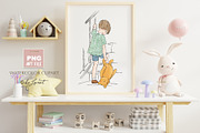 Classic Winnie The Pooh clipart, an Animal Illustration by helloPAPER (Thumbnail 4 of 6)