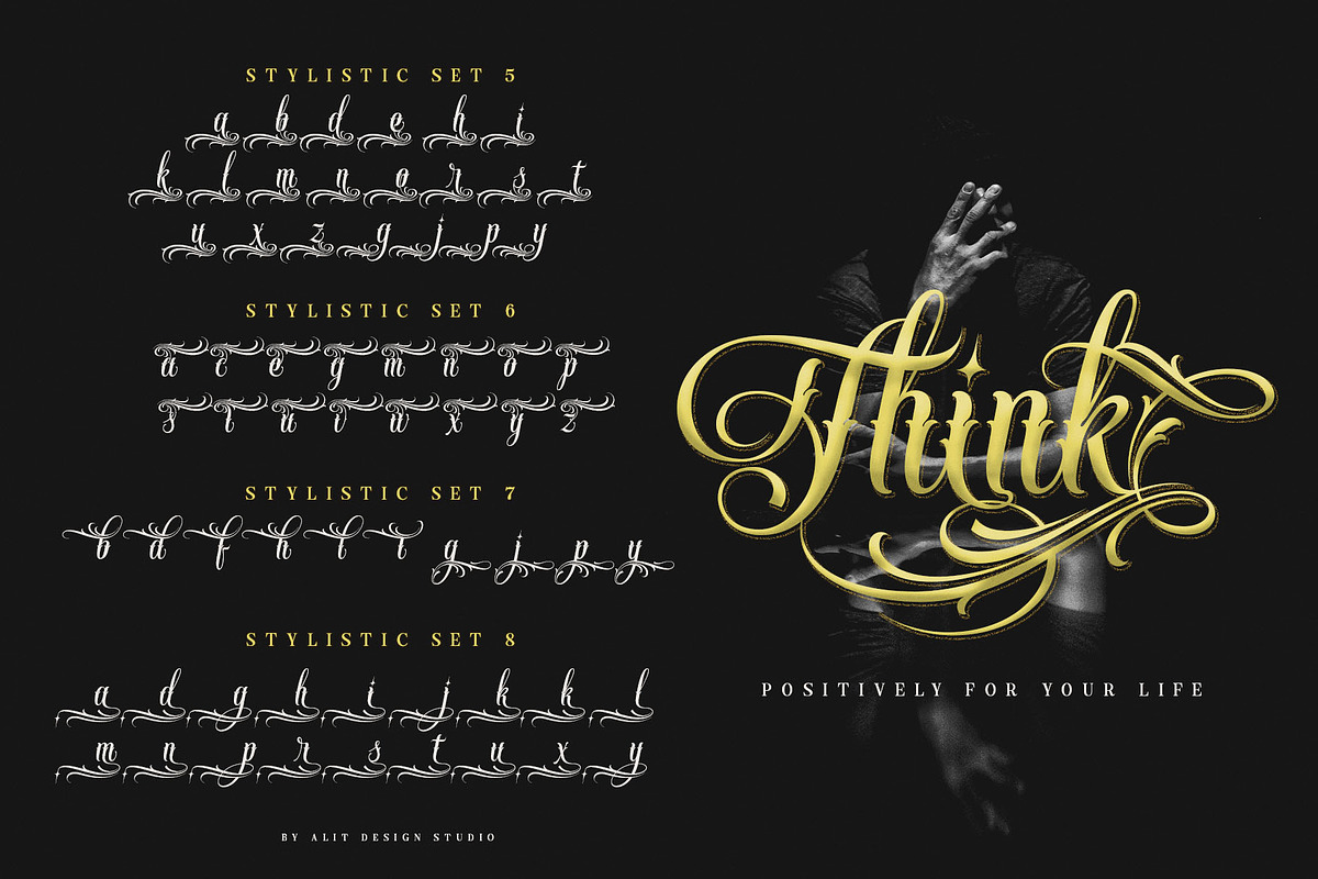 Handrid Familia Typeface, a Script Font by alit design (Photo 15 of 20)