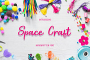 Space Craft, a Script Font by Uloel Design (Thumbnail 1 of 5)