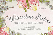 Watercolor Floral Bundle, an Illustration by Ingrid Marais Design (Thumbnail 6 of 8)