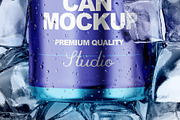 Can With Ice Cubes Mockup, a Packaging Mockup by VadimPetrov (Thumbnail 3 of 6)