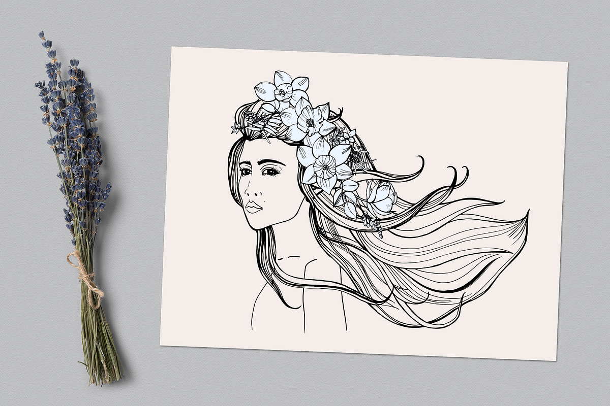 Fashionable portrait beautiful girl, a Person Illustration by Good Studio (Photo 5 of 5)