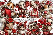Whimsical Easter Animals Clipart PNG, an Illustration by Canvas Craft (Thumbnail 1 of 7)