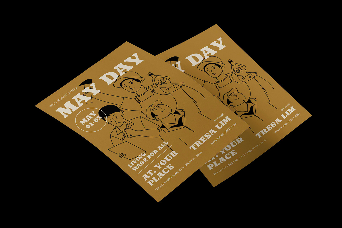 May Day Flyer, a Flyer Template by Neermana (Photo 3 of 4)