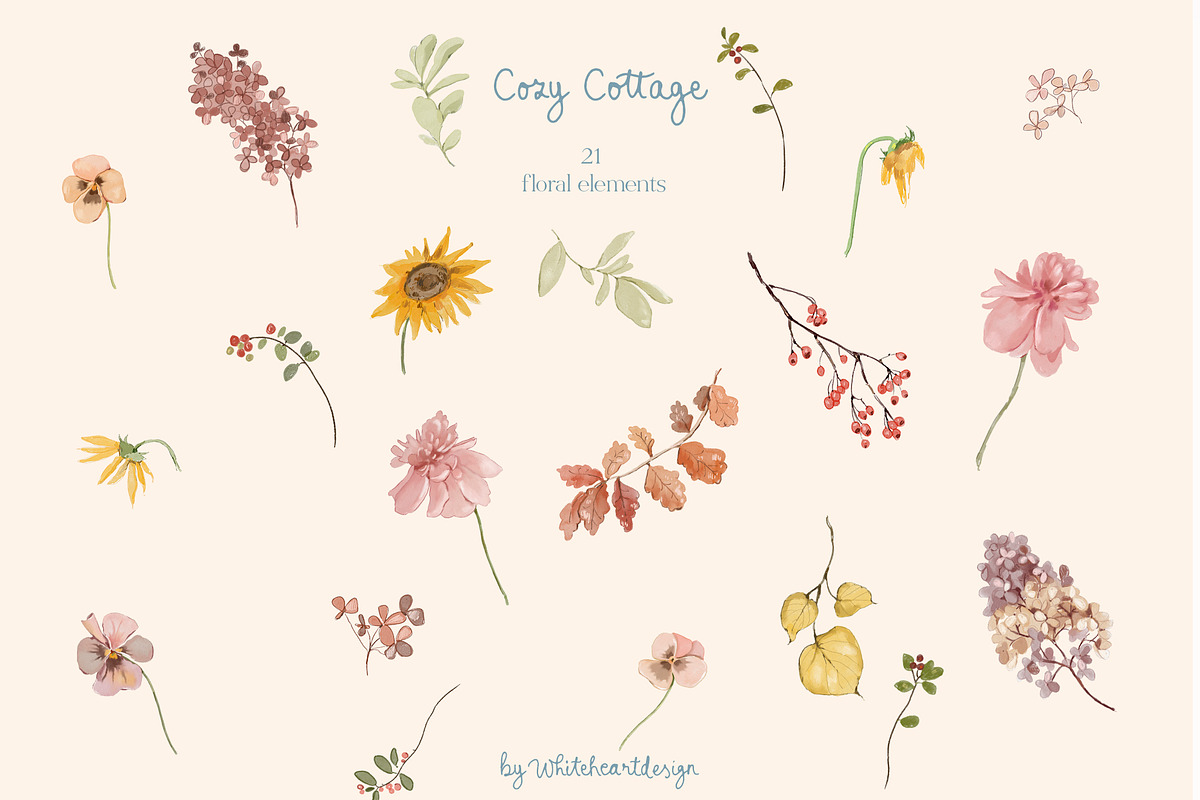 Cottagecore Clipart, Frames, Prints, a Decorative Illustration by whiteheartdesign (Photo 22 of 34)
