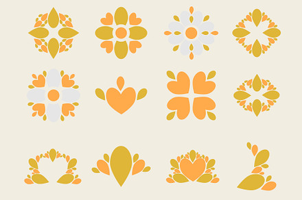 Flower Petal Ornament V8