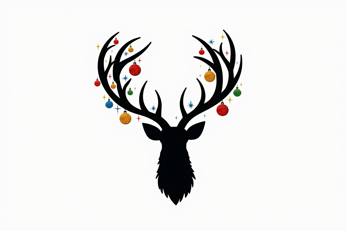 Rustic Deer Silhouette Bundle, an Illustration by Gfx_Store (Photo 6 of 7)
