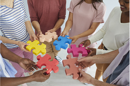 Diverse team of happy young men and, a Business Photo by StudioRomantic