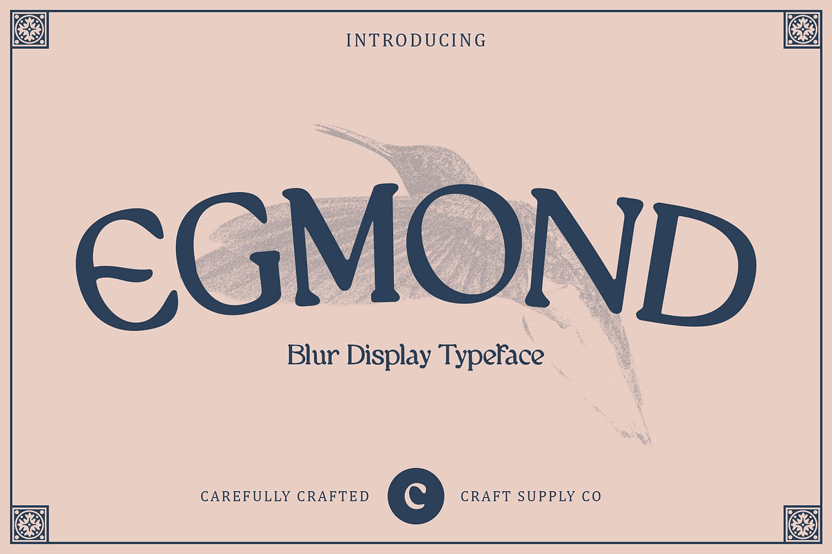 Egmond Blur, a Serif Font by Craft Supply Co. (Photo 1 of 8)