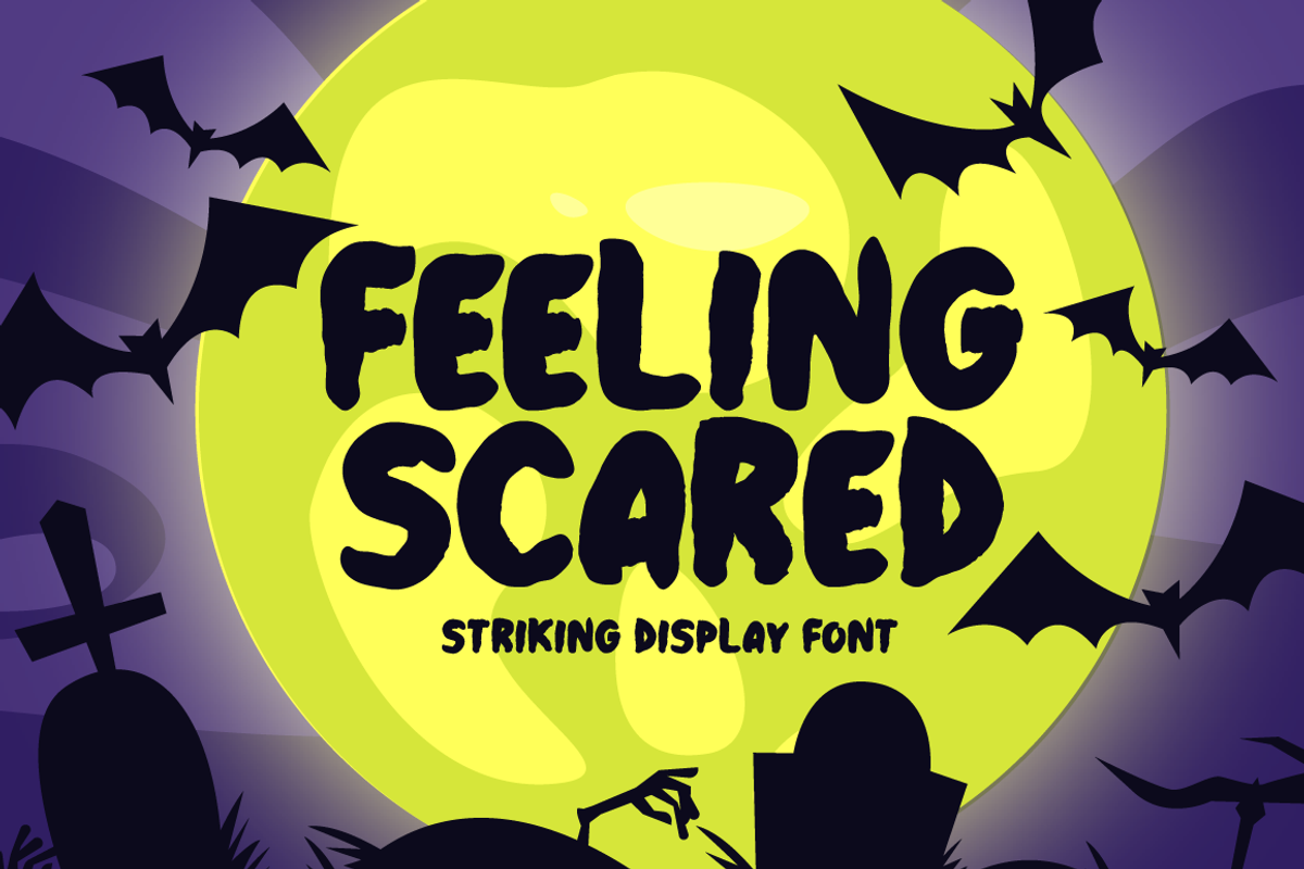 Feeling Scared Typeface, a Script Font by Seemly Fonts (Photo 1 of 5)