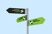 Street Direction Mockup, a Product Mockup by bimockup (Thumbnail 5 of 6)