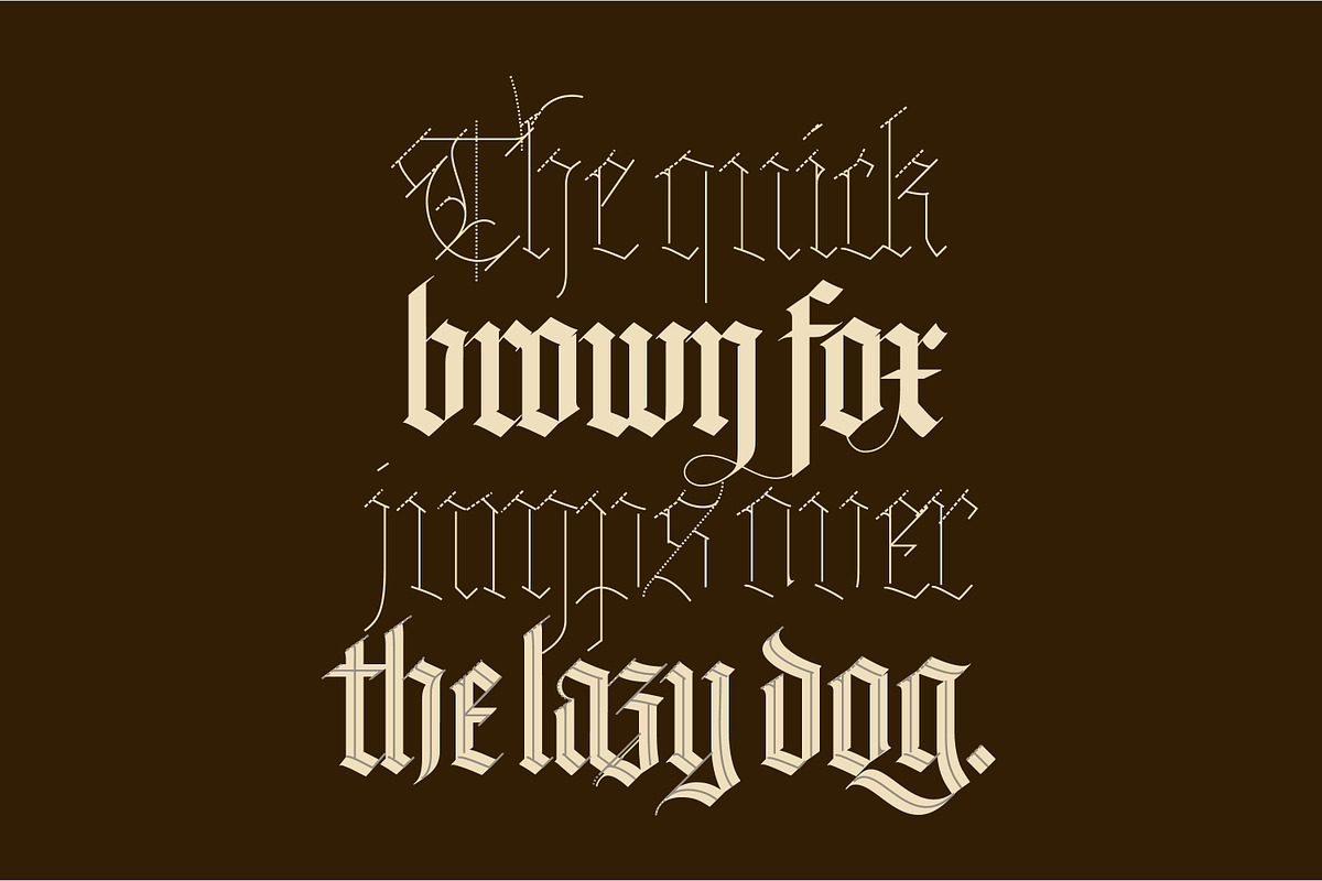 JA Gothic Textura Font, a Blackletter Font by Jackson Alves Shop (Photo 3 of 6)
