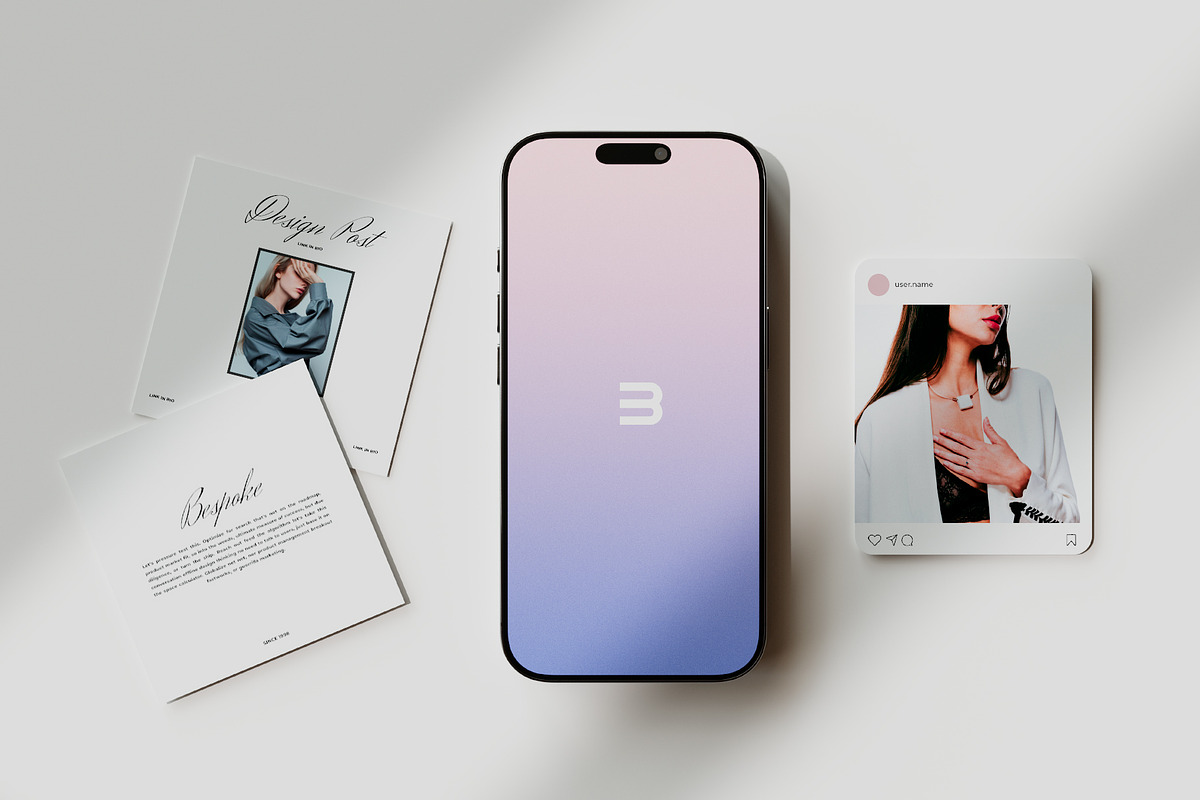Instagram Post & Stories Mockup, an iPhone Mockup by Pixel_Vision_Store (Photo 2 of 4)
