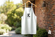 White Apron Mockup Set - Vol 2, a Household Mockup by DOBE Studio (Thumbnail 8 of 8)