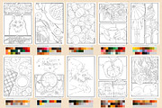 Autumn Story - Coloring Pages, an Object Illustration by Deveze Art & Co (Thumbnail 5 of 6)