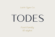 Todes, a Sans Serif Font by Larin Type Co. (Thumbnail 1 of 15)