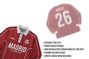 Vintage Longsleeve Jersey Mockup PSD, a Shirt Mockup by std.badboy (Thumbnail 3 of 4)
