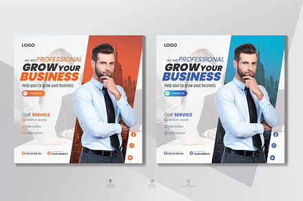 Professional Business Instagram Post, a Poster Template by OctaFlex