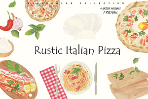 Rustic Italian Pizza Recipe Set