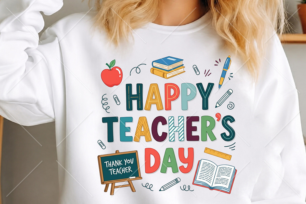 Happy Teacher's Day PNG, a Seasonal Illustration by Canvas Craft (Photo 2 of 5)